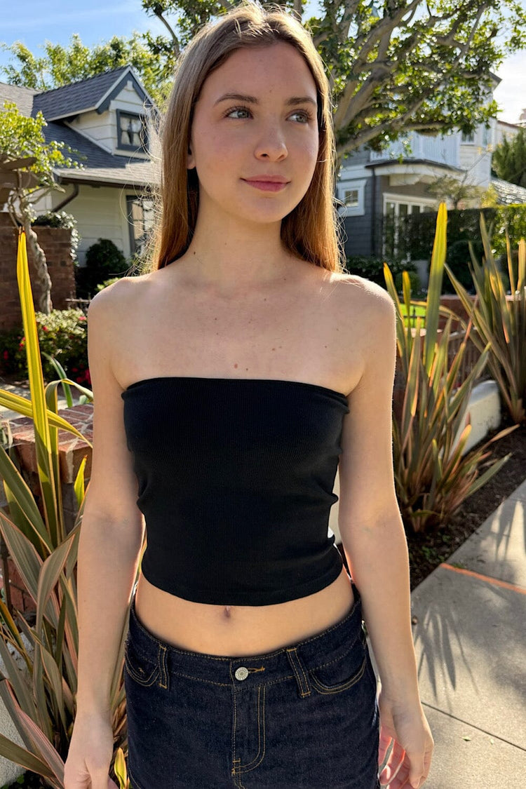 Kurzes Top Amelia | Black / XS/S