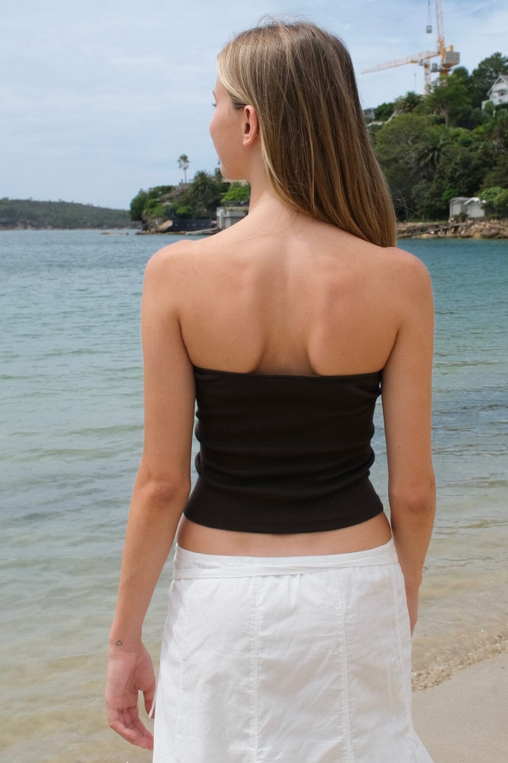 Kurzes Top Amelia | Dark Brown / XS/S