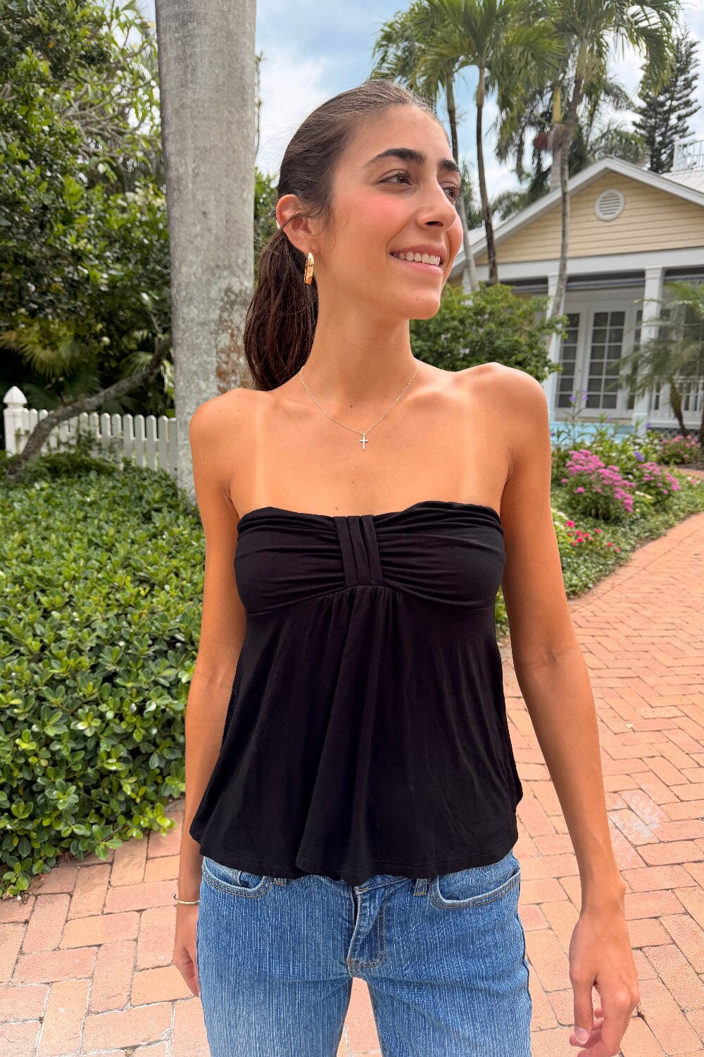 Leona Tube Top | Black / XS/S