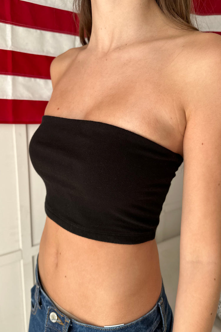 Ria Bandeau Top | Black / XS/S