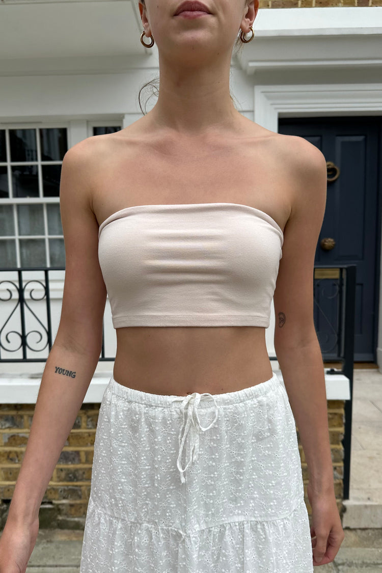 Ria Bandeau Top | Light Peachy Pink / XS/S