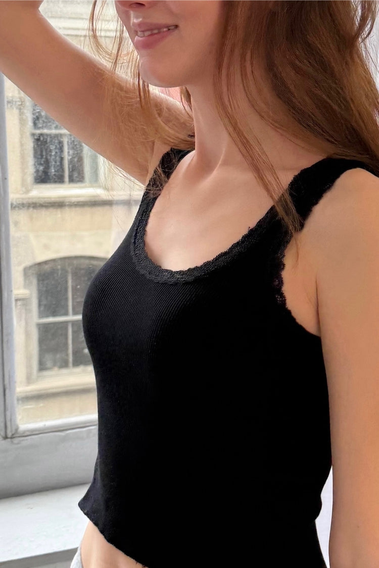 Ronnie Basic Tank | Black / XS/S