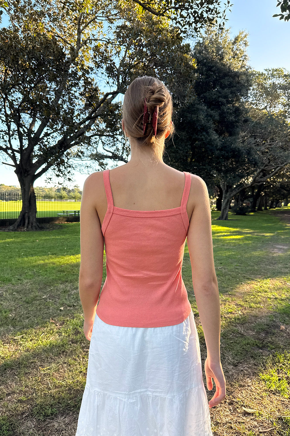 Belle Tank | Coral Rose / XS/S