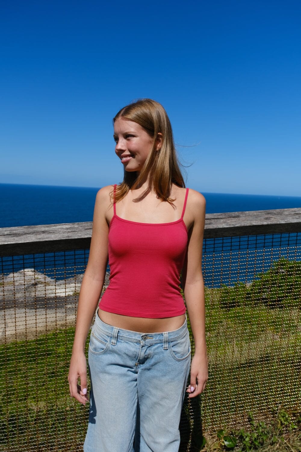 Skylar Basic Tank | Viva Magenta / XS/S