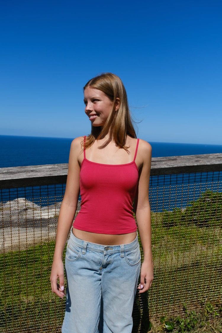 Skylar Basic Tank | Viva Magenta / XS/S