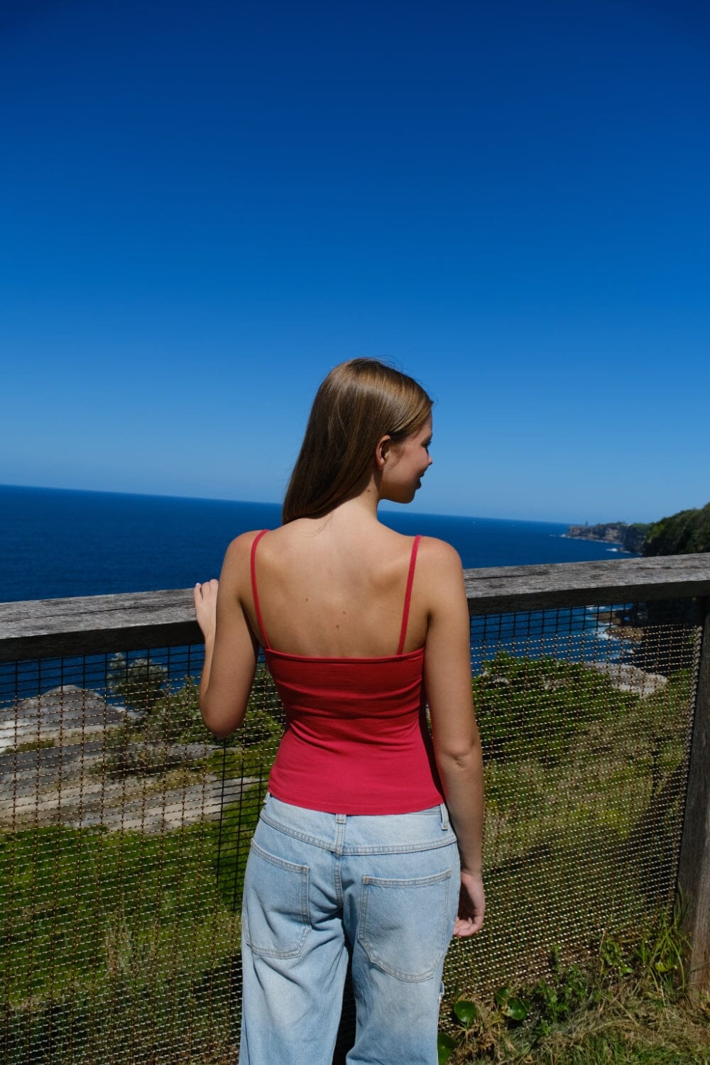 Skylar Basic Tank | Viva Magenta / XS/S