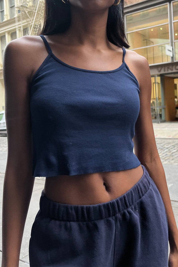 Skylar Tank | Classic Navy / Cropped Fit