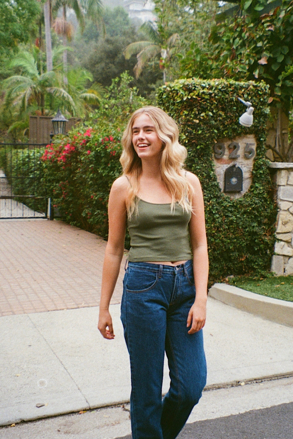 Skylar Ribbed Tank | Forest Green / XS/S