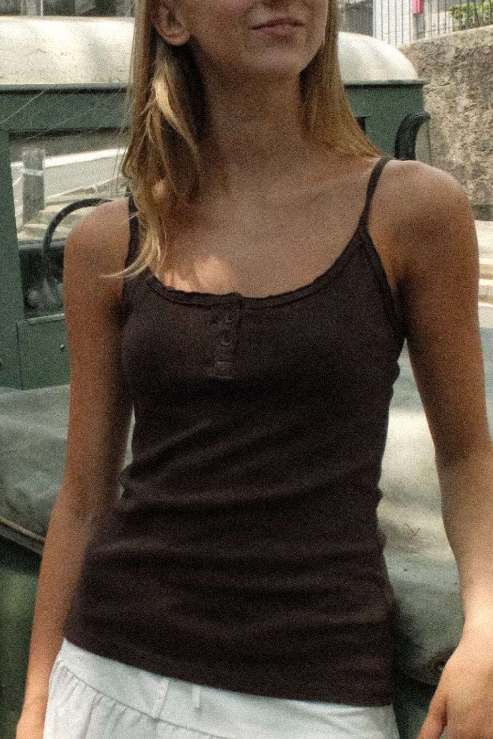 Amaya Tank | Dark Brown / XS/S