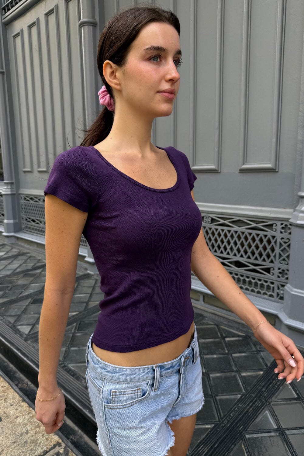 Zelly Basic Top | Deep Purple / XS/S