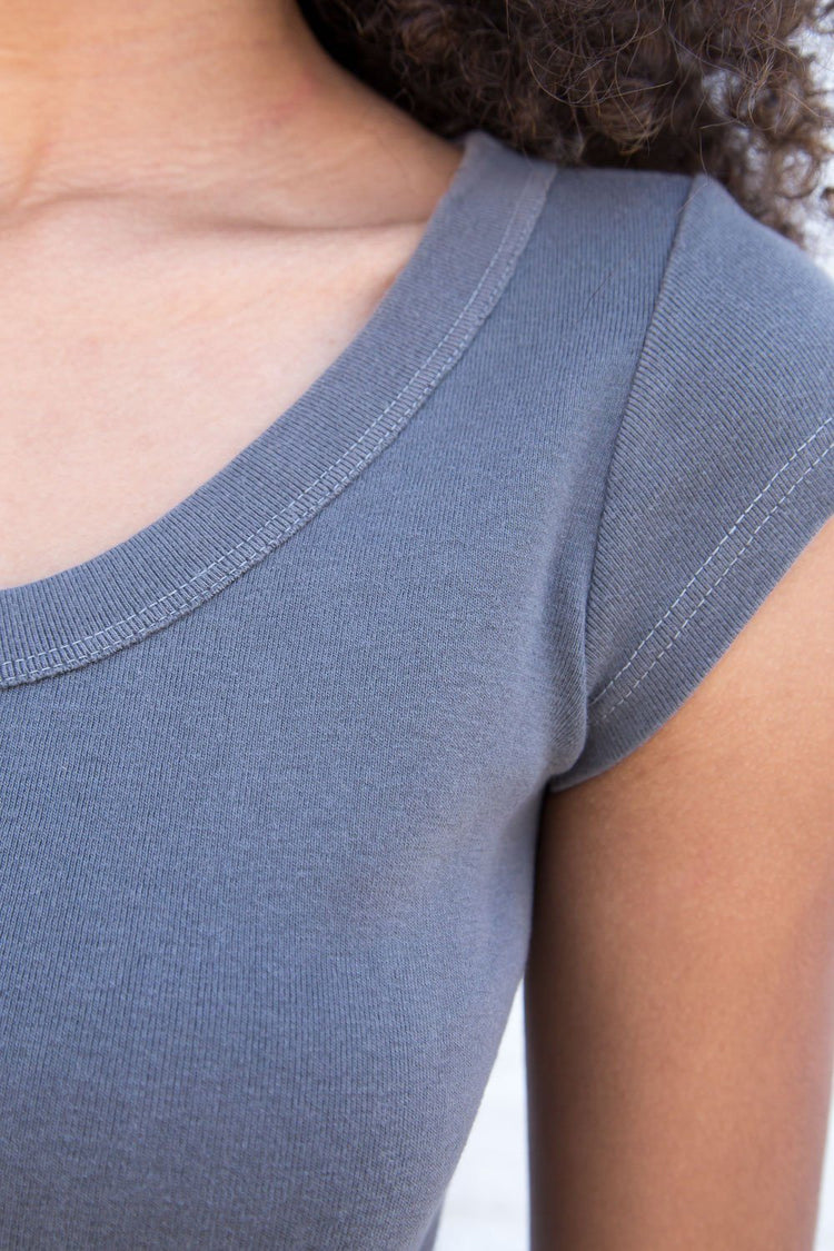Zelly Long Top | Charcoal / XS/S