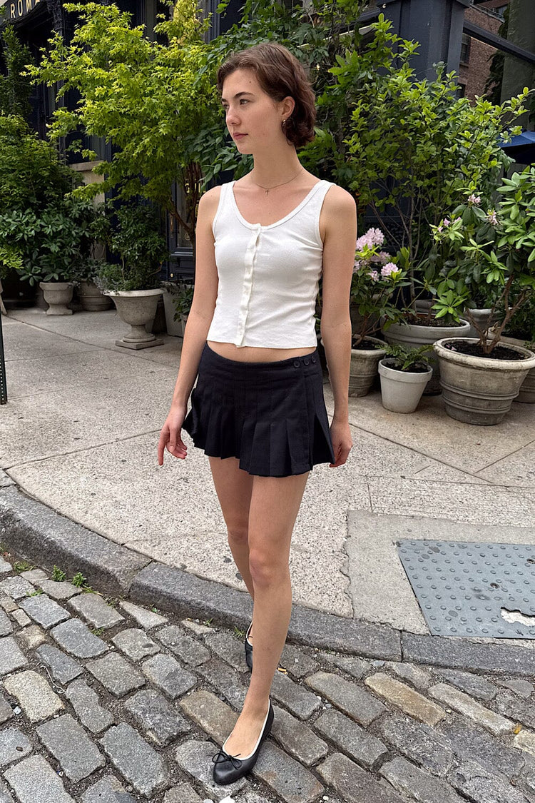Nadia Tank | White / XS/S