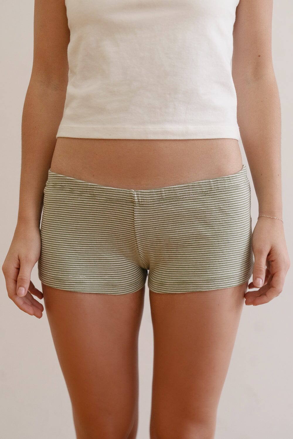 Green And White Stripes / XS/S