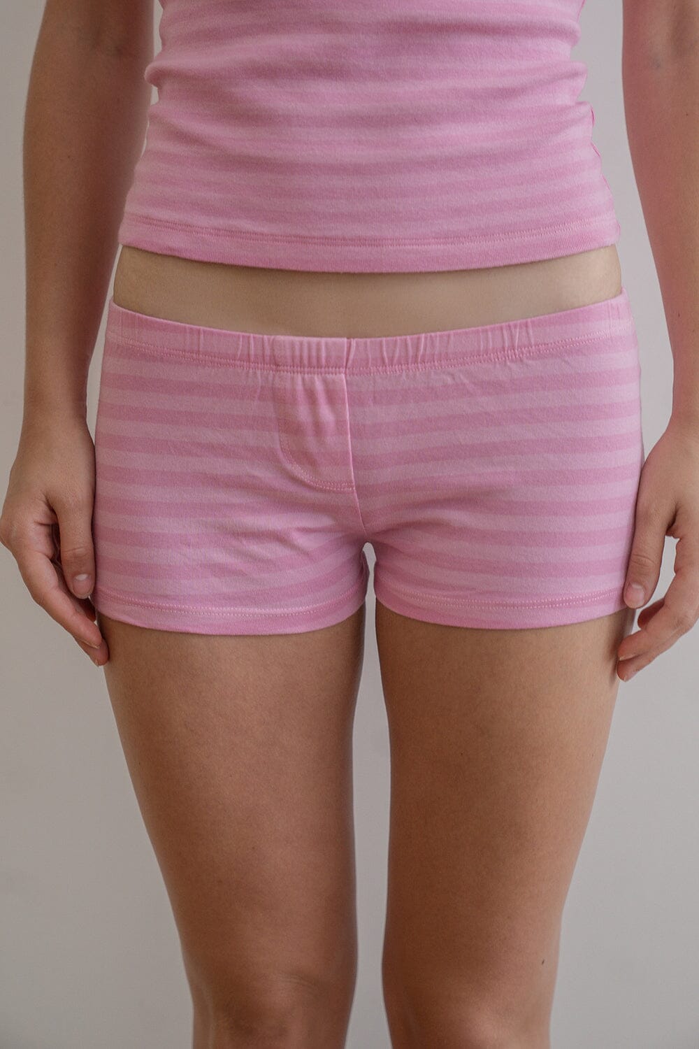 Bubblegum Pink and Pink Stripes / XS/S