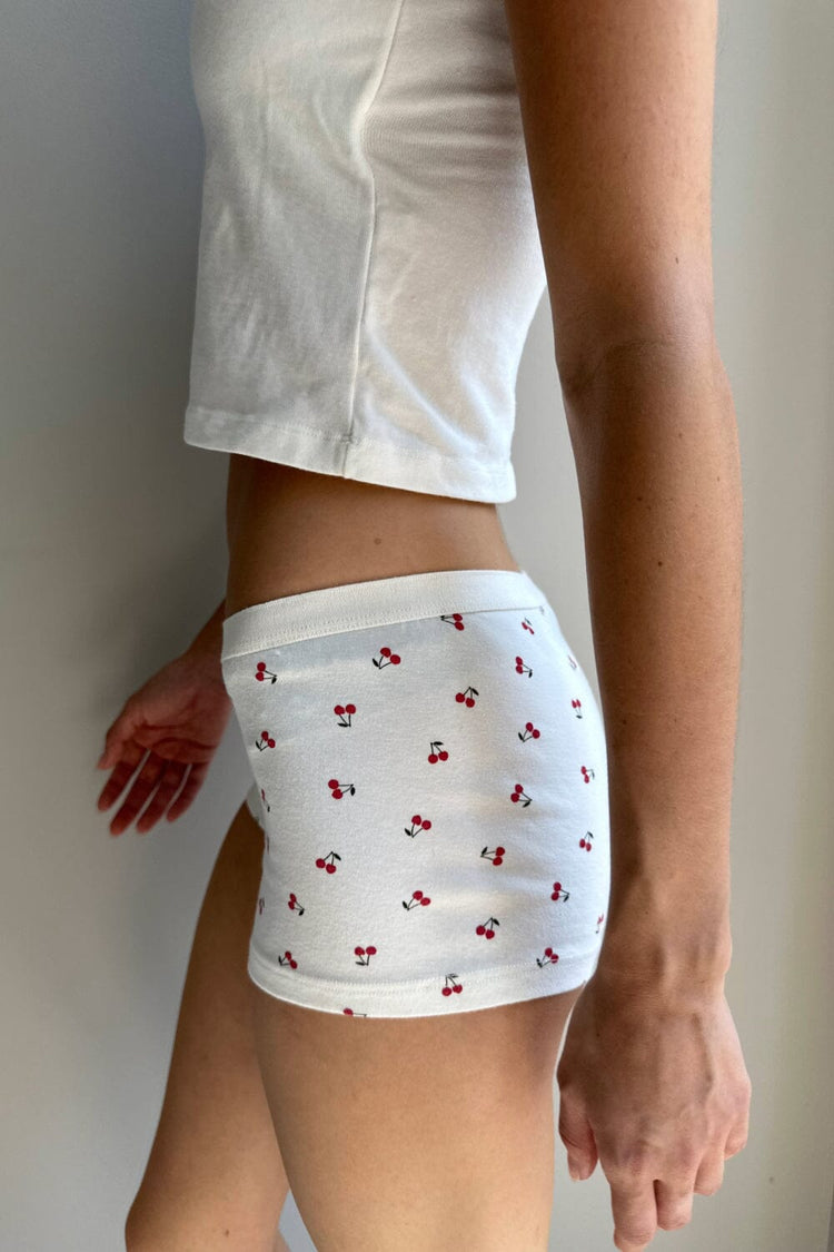 Cherry Boxer Underwear | Ivory / XS/S