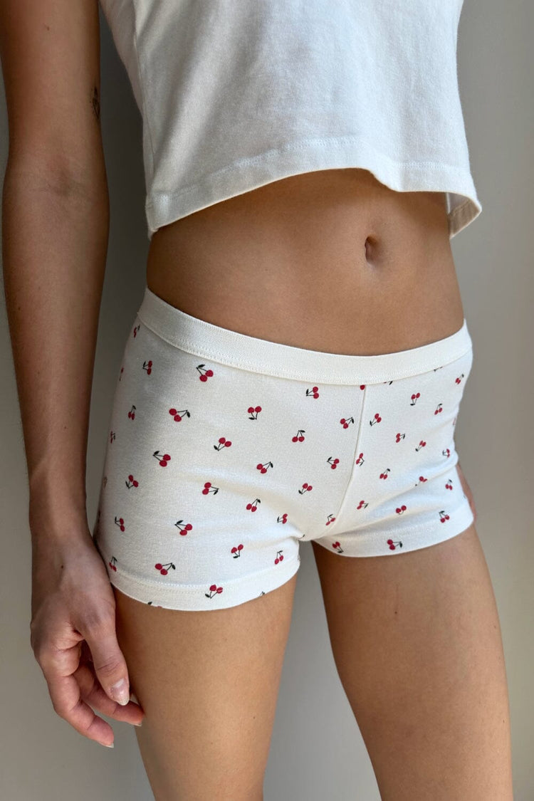 Cherry Boxer Underwear | Ivory / XS/S