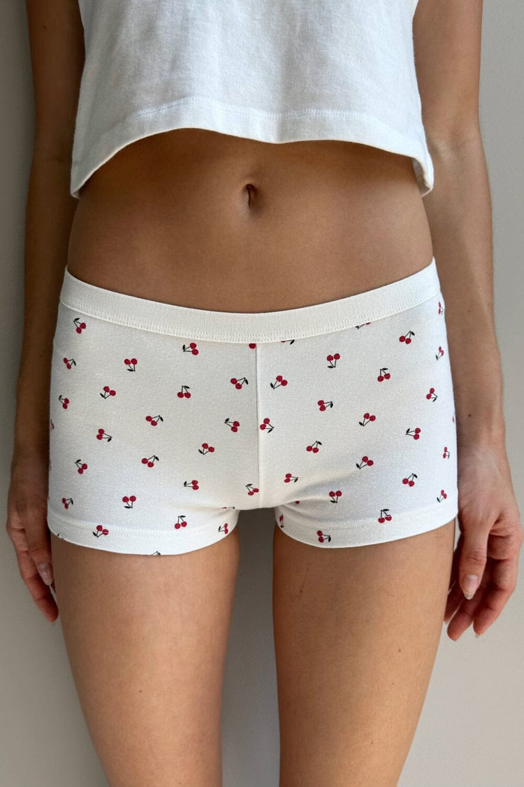 Cherry Boxer Underwear | Ivory / XS/S