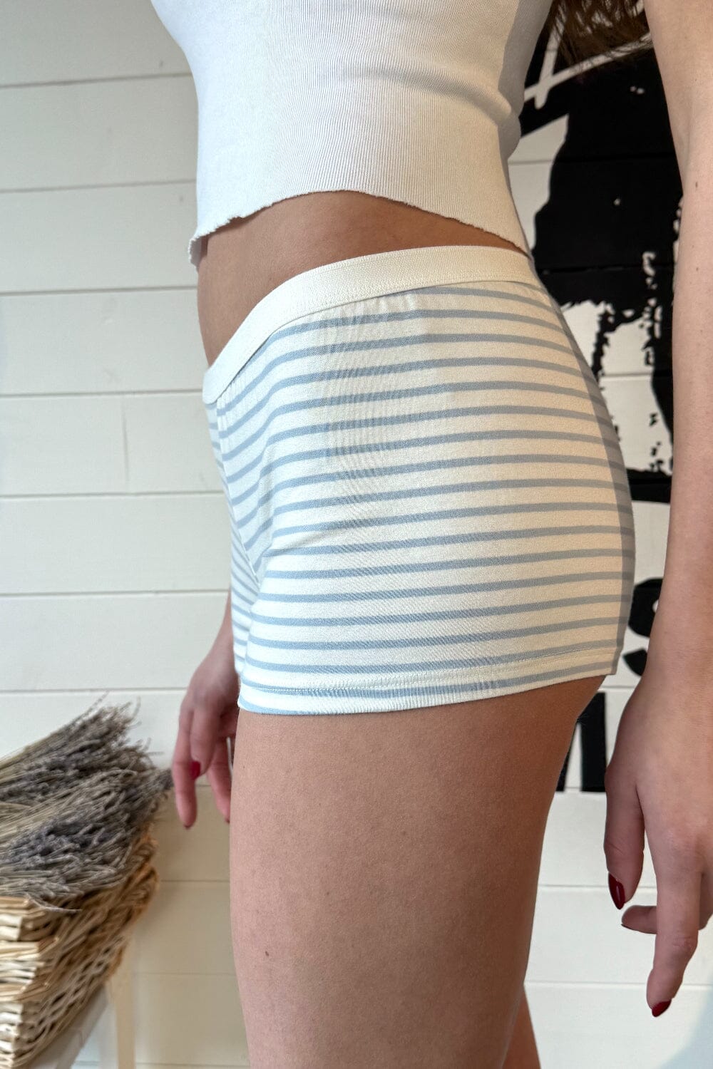 Light Blue With White Stripes / XS/S