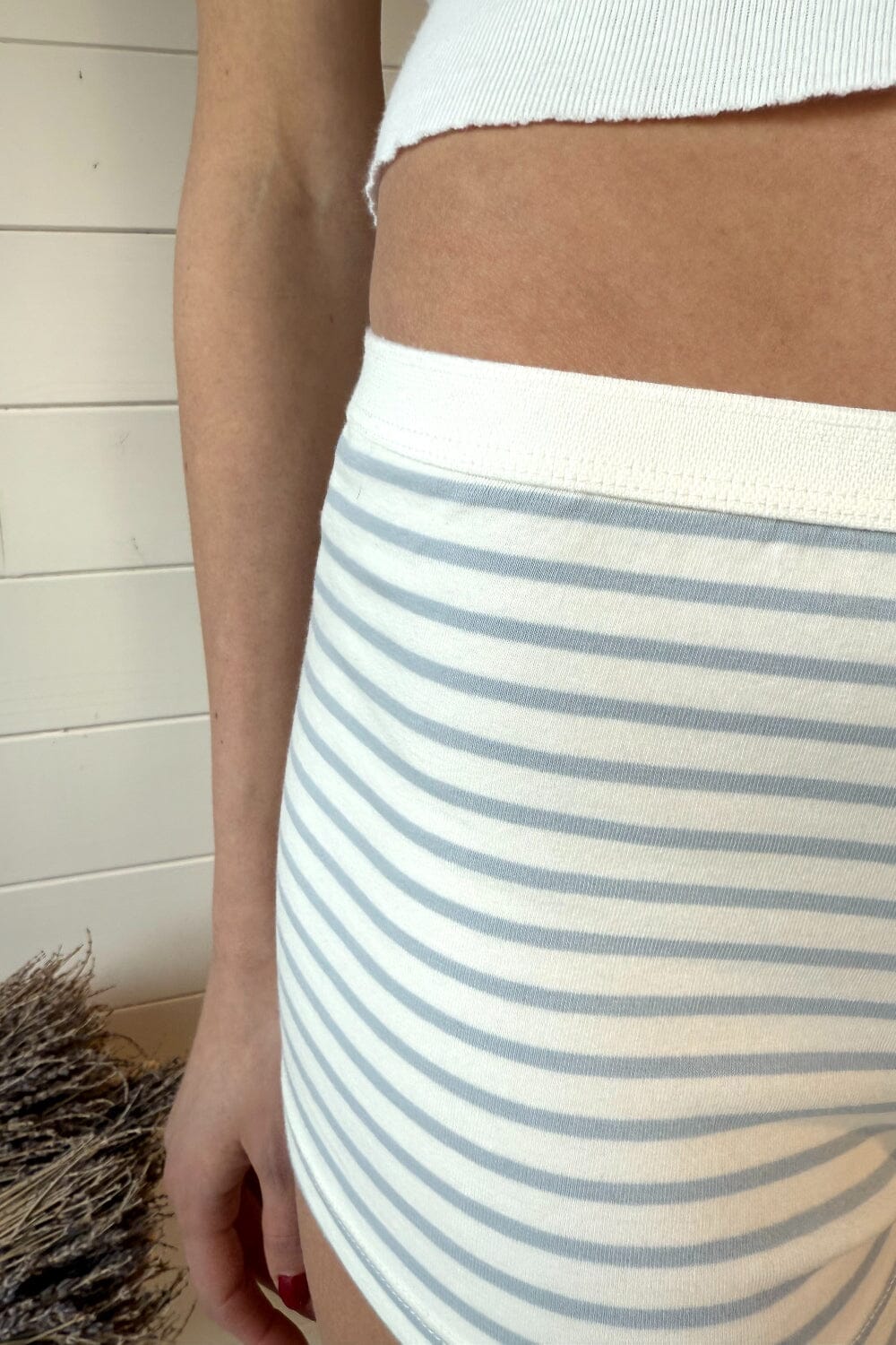 Light Blue With White Stripes / XS/S