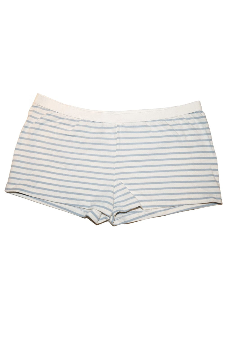 Striped Boxer Underwear | Light Blue With White Stripes / XS/S