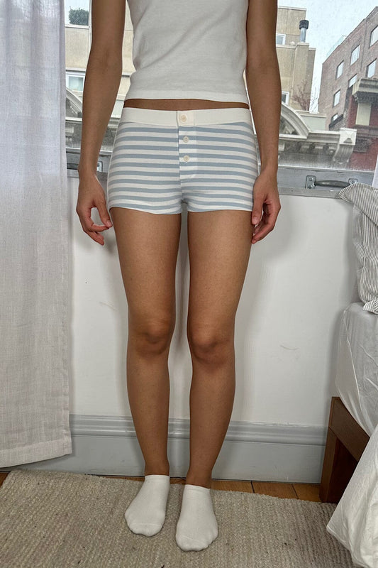 Light Blue White Stripes / XS/S