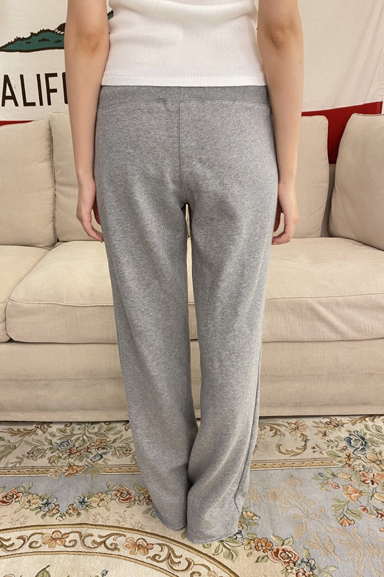 Hilary Stripe Yoga Pants | Heather Grey