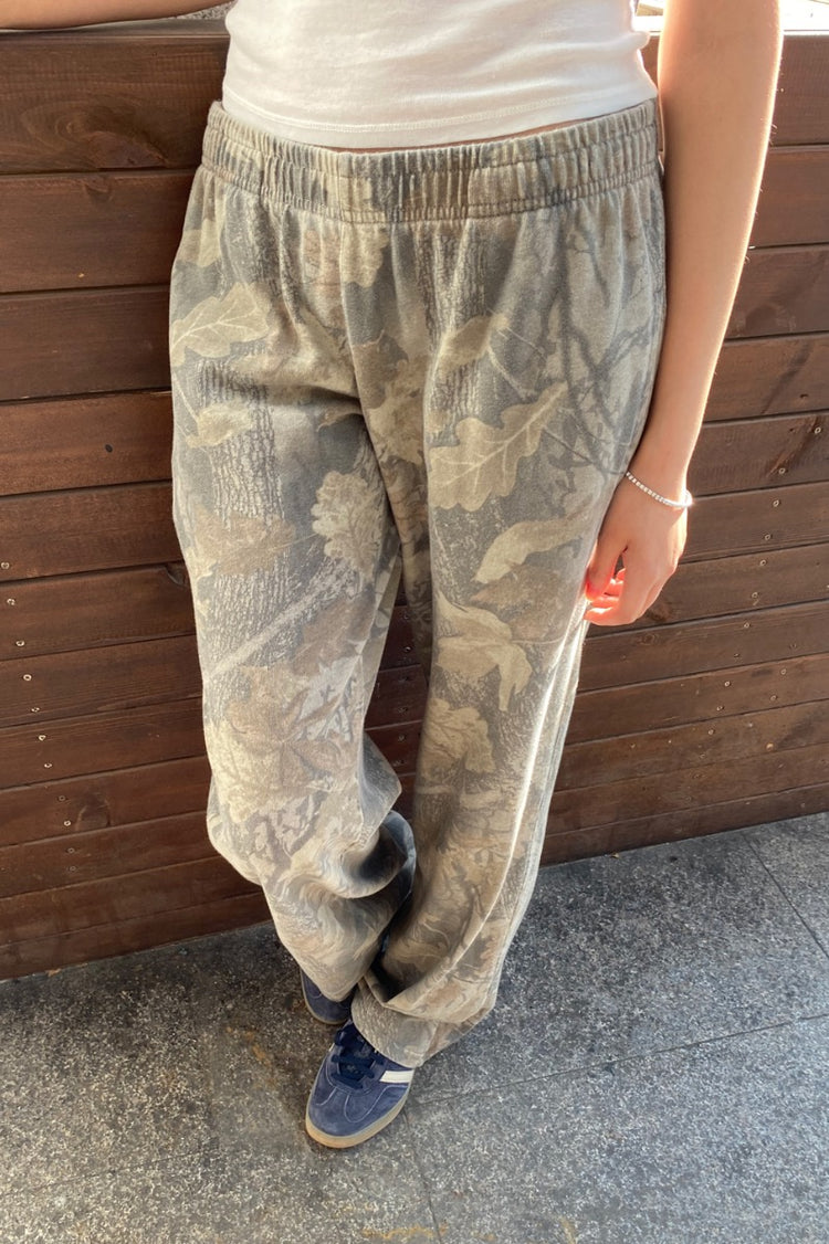 Anastasia Tie Sweatpants | Light Camouflage / S/M