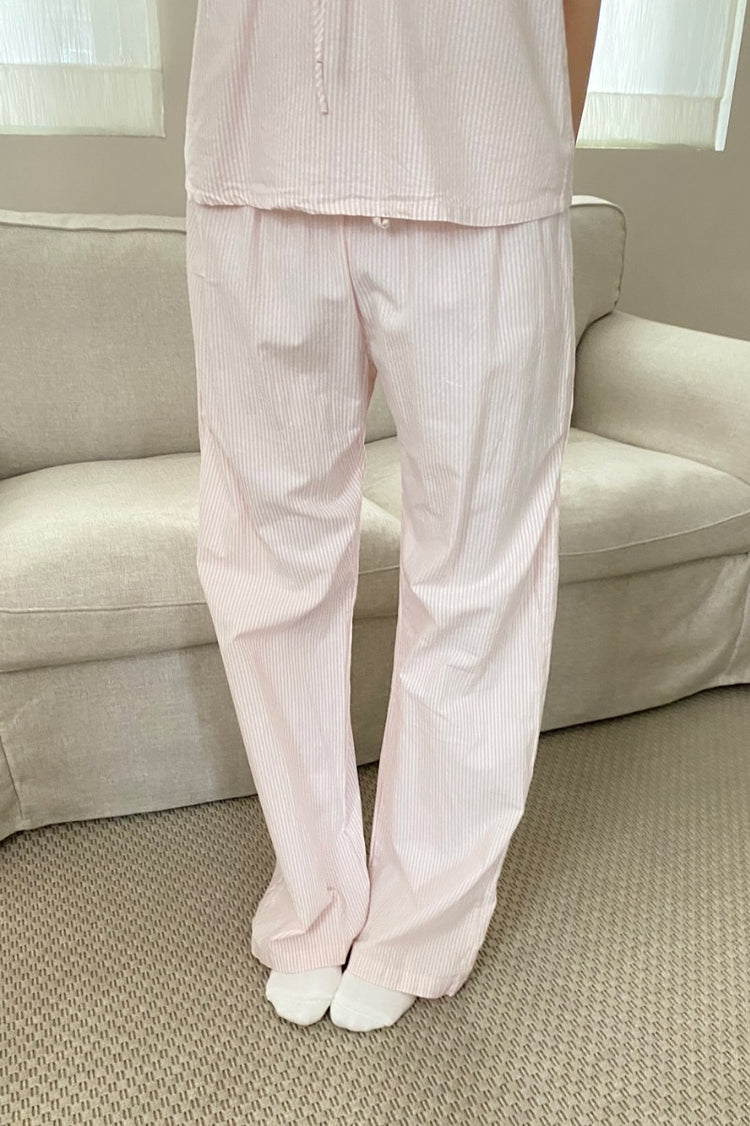 Noelia Striped Pants | Pastel Pink Stripes XS/S