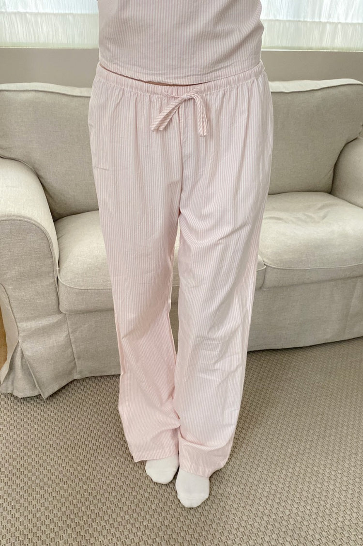 Noelia Striped Pants | Pastel Pink Stripes XS/S