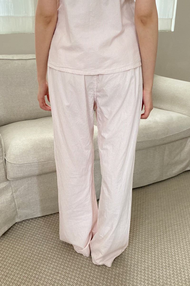 Noelia Striped Pants | Pastel Pink Stripes XS/S