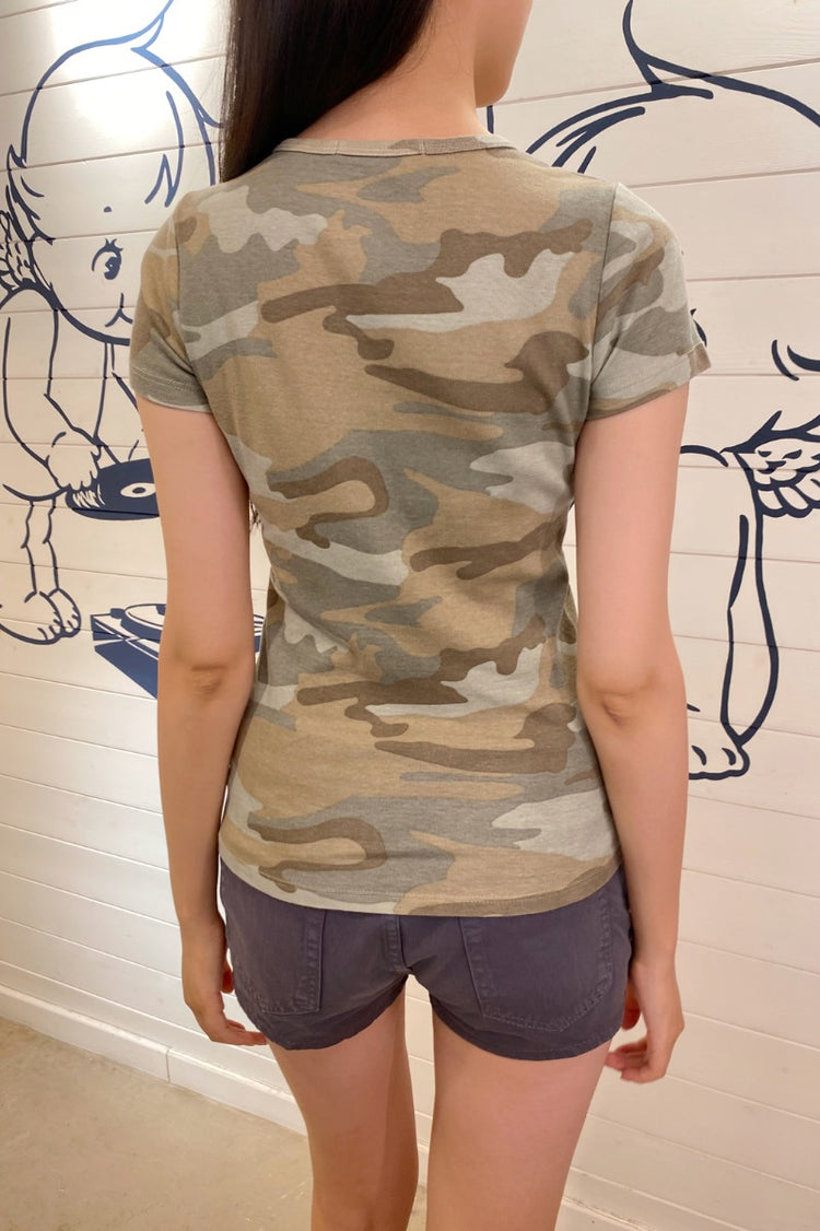 Hailie Camo Top | Light Camouflage