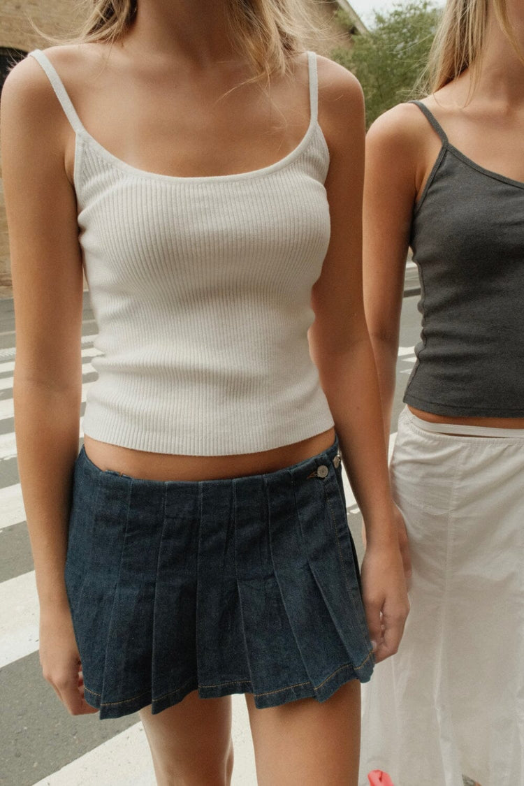 Dana Denim Skirt | Medium Blue Dark Denim / XS/S