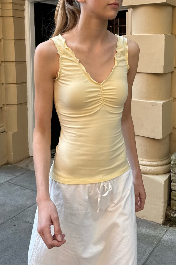 Malena Top | Pastel Yellow /XS/S