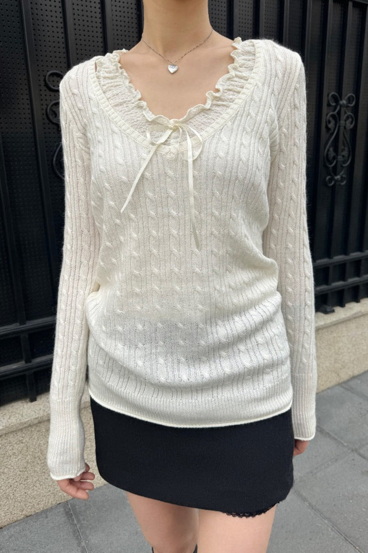 Saira Sweater | Natural White / S