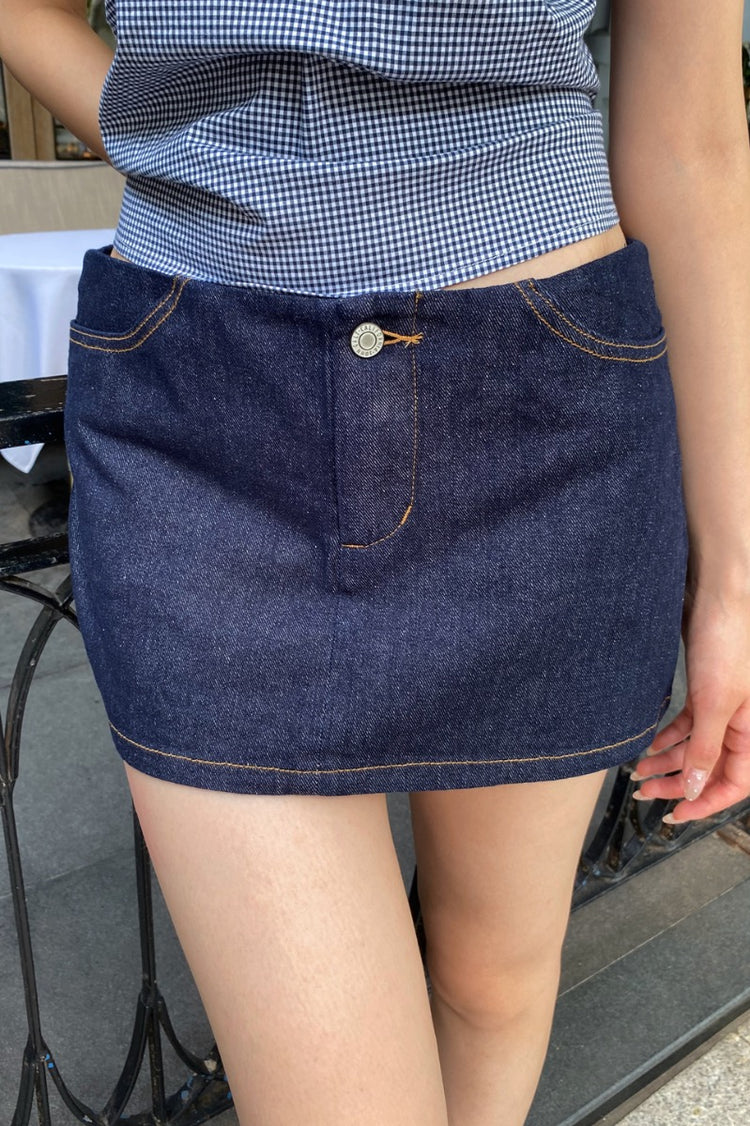 Julie Denim Skirt | Dark Denim
