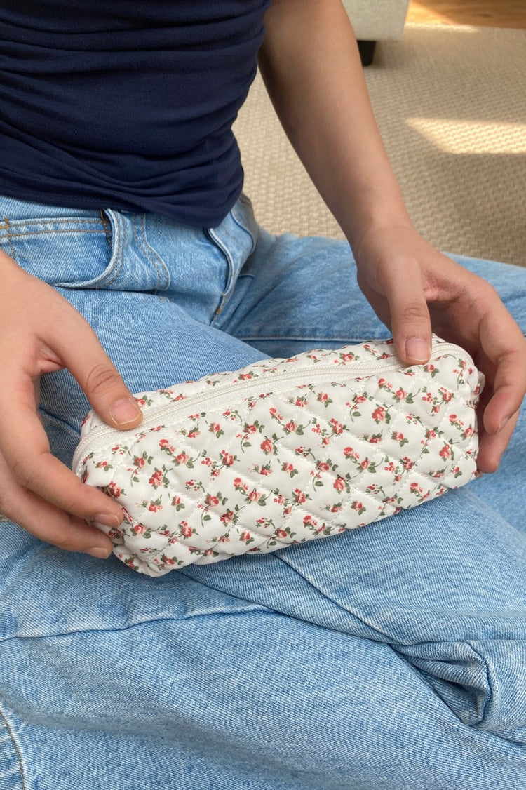 Floral Beauty Case | Ivory