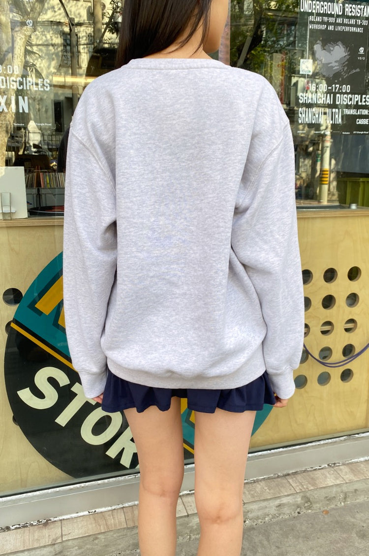 Erica NYU Sweatshirt | Silver Grey / XS/S