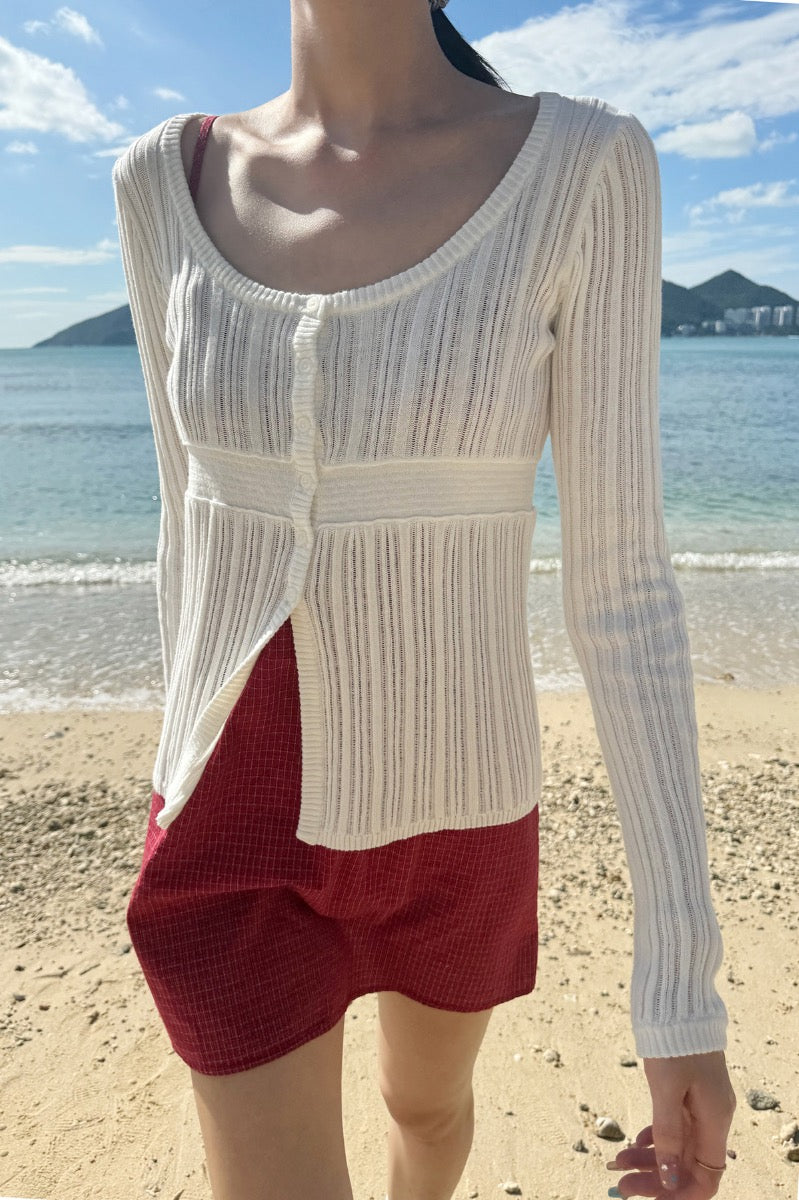 Nikki Sweater | White