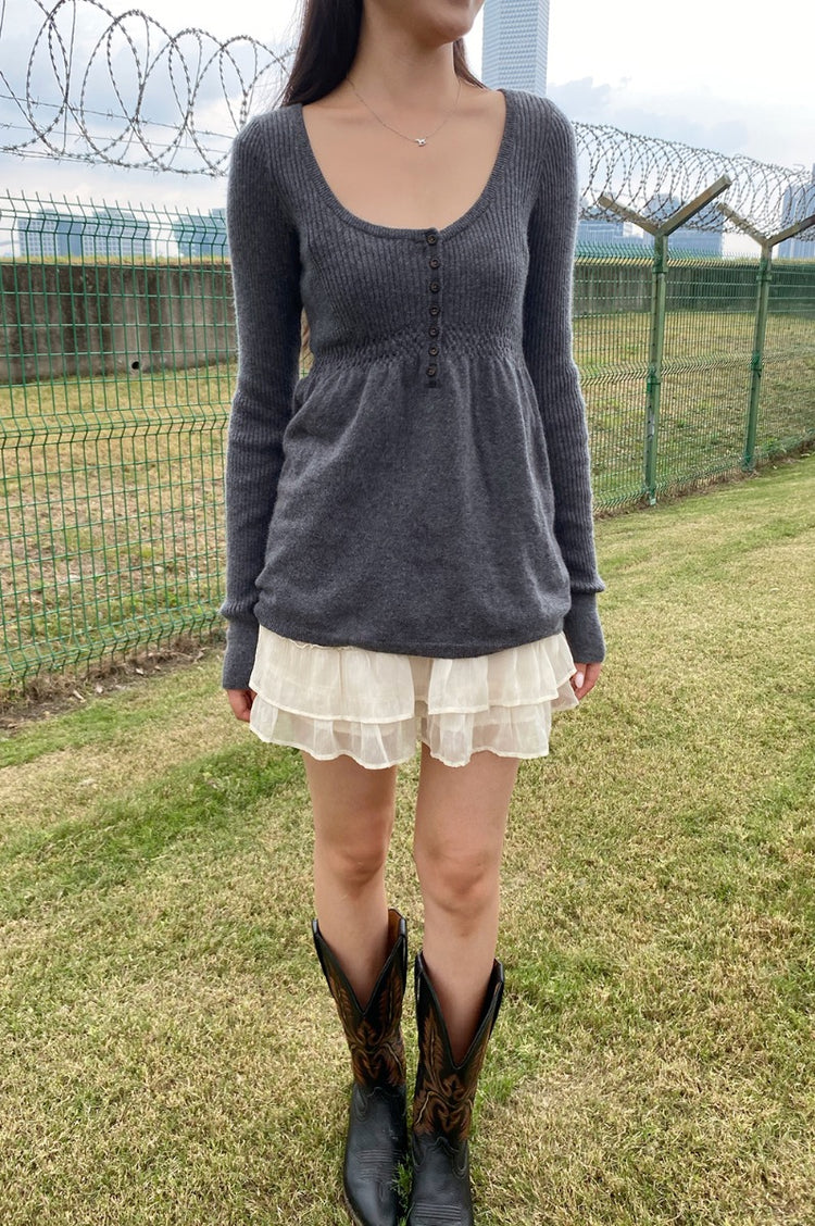 Nikki Sweater | Dark Heather Grey / Regular Fit