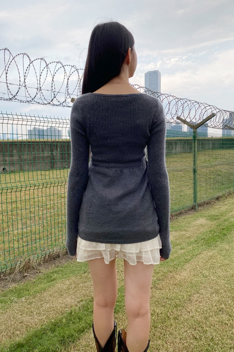 Nikki Sweater | Dark Heather Grey / Regular Fit