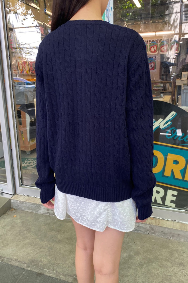 Agnes Sweater | Navy Blue
