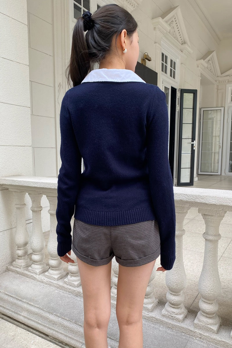 Amalie Cardigan | Navy Blue / XS/S
