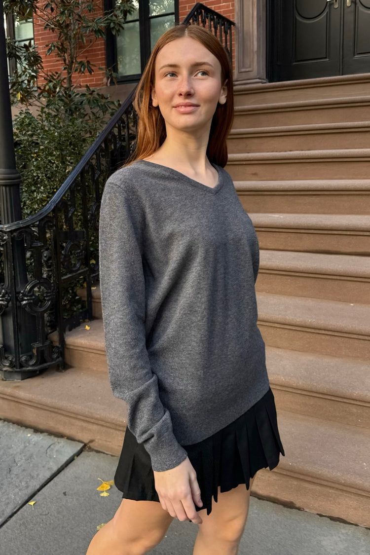 Martha Thick Sweater | Dark Grey / Oversized Fit