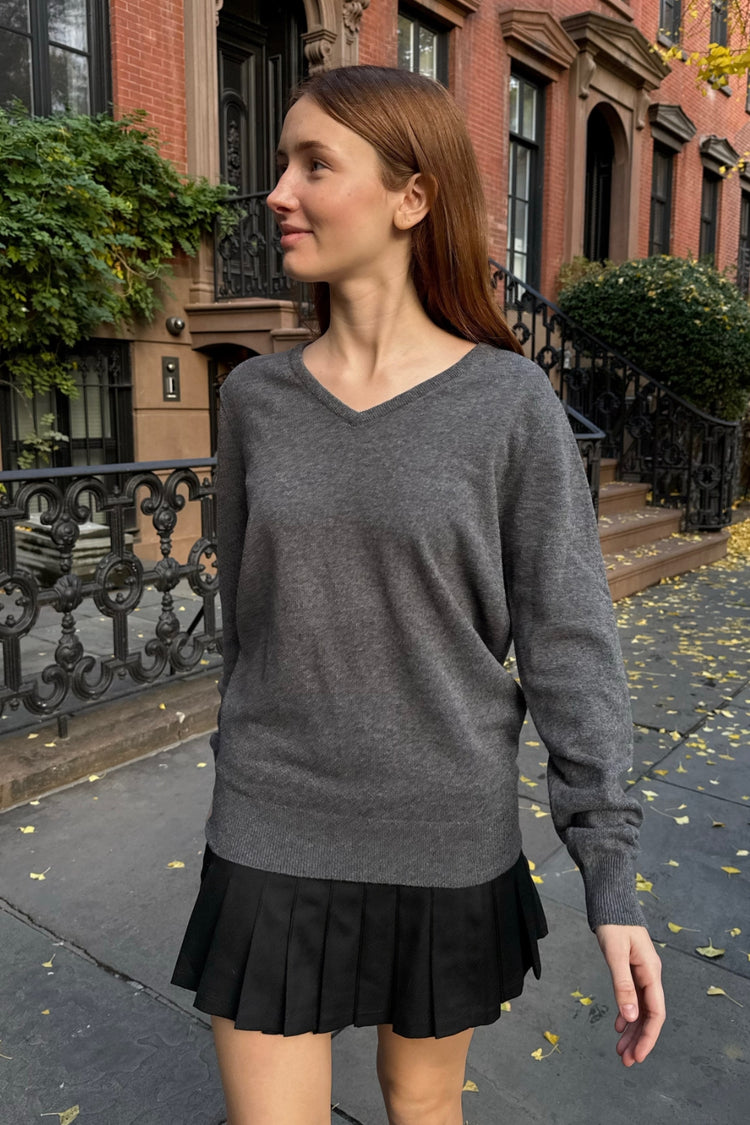 Martha Thick Sweater | Dark Grey / Oversized Fit