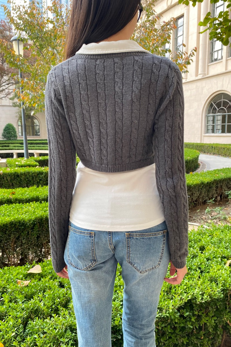 Zoa Cardigan | Heather Gray / XS/S