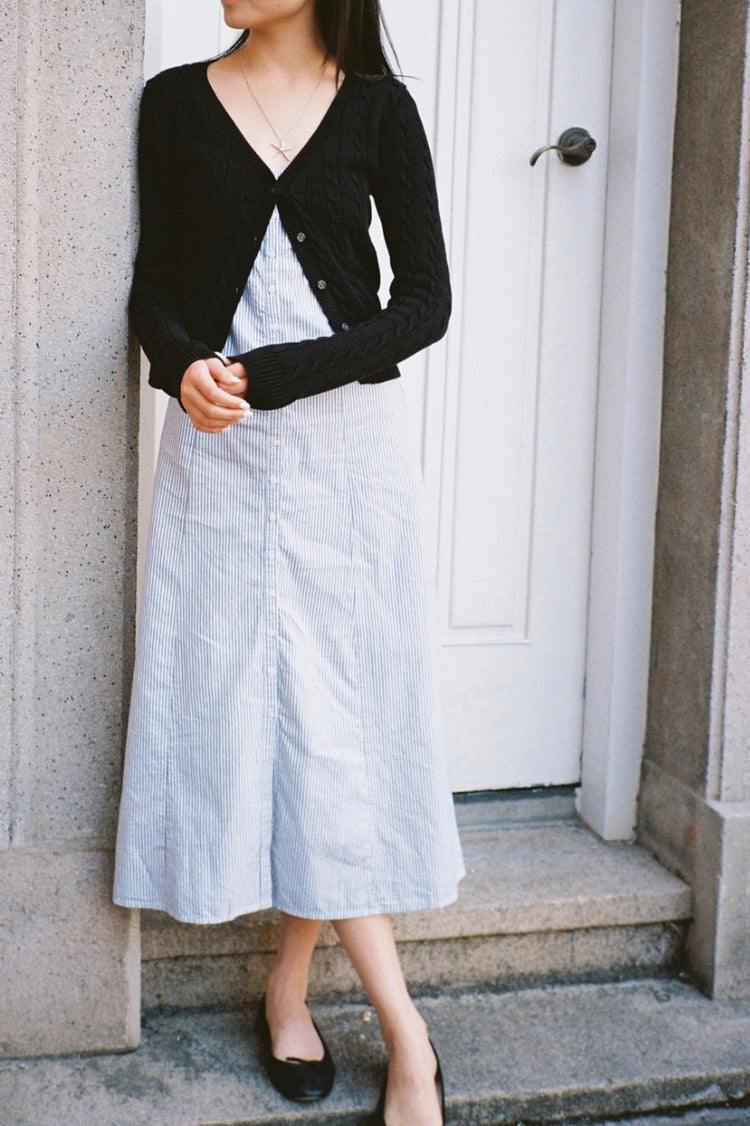 Larah Crop Cardigan | Black / XS/S