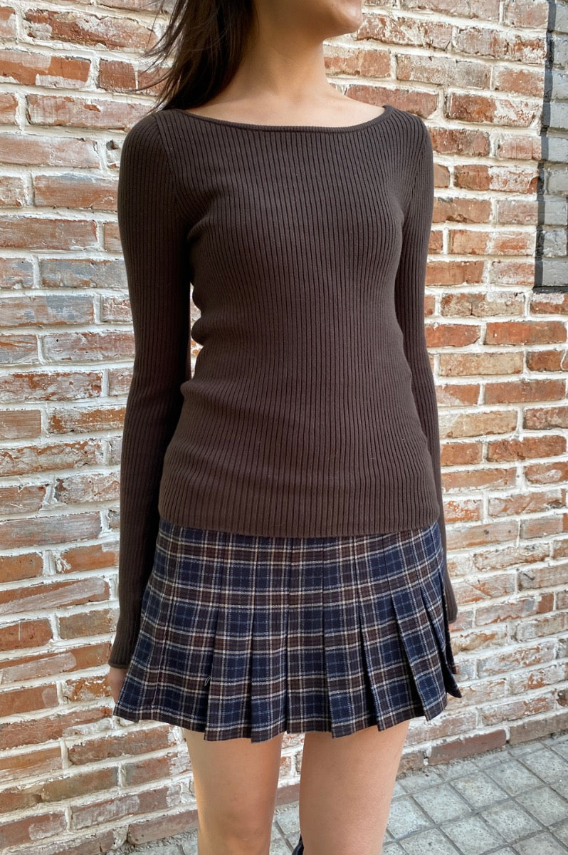 Zelly Top | Brown/ XS/S