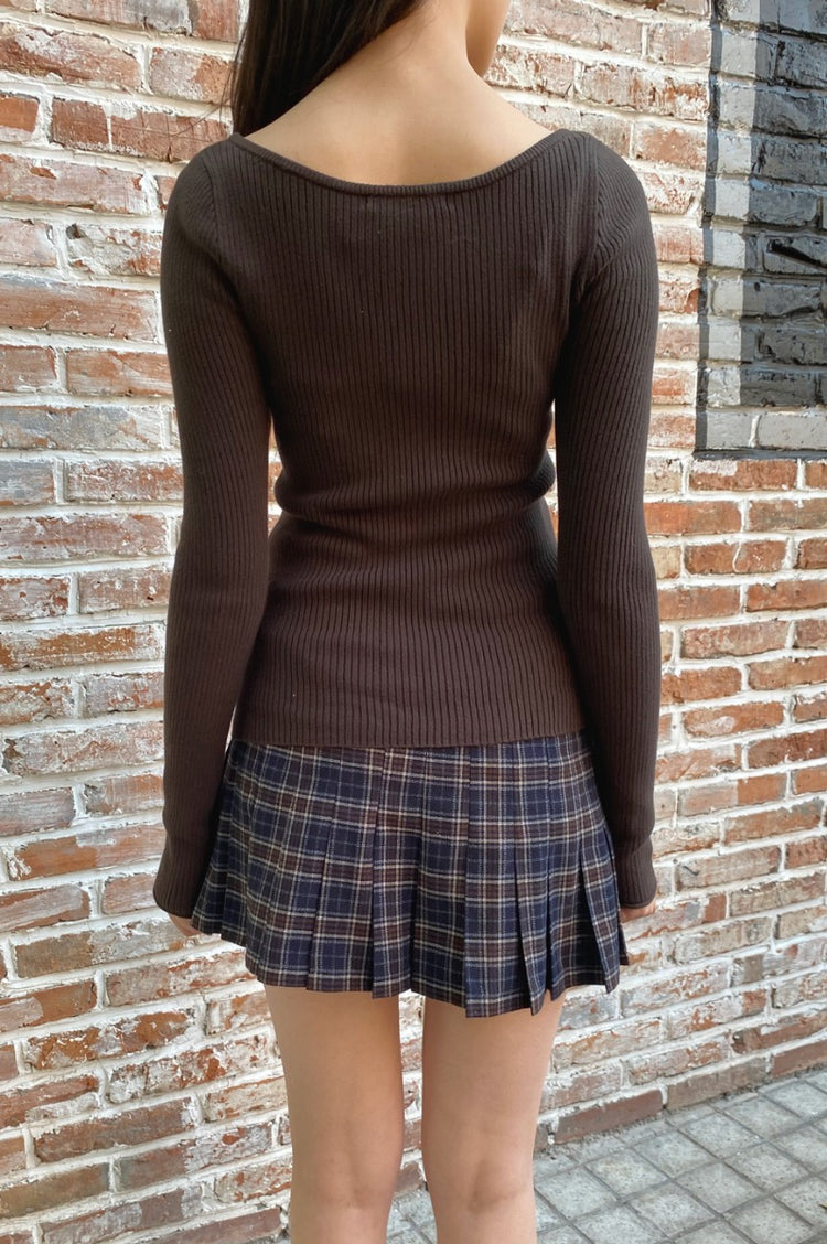 Zelly Top | Brown/ XS/S