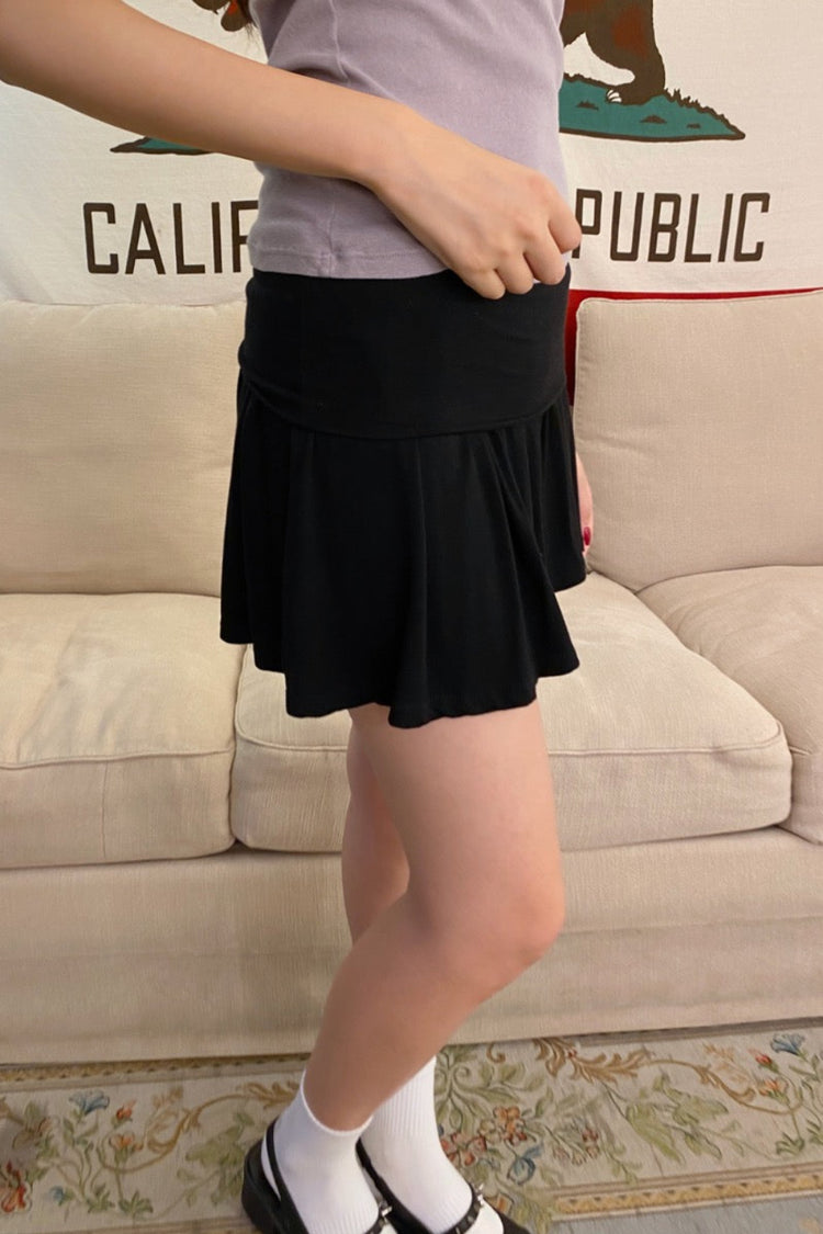 Starla Mini Skirt | Dark Black / S