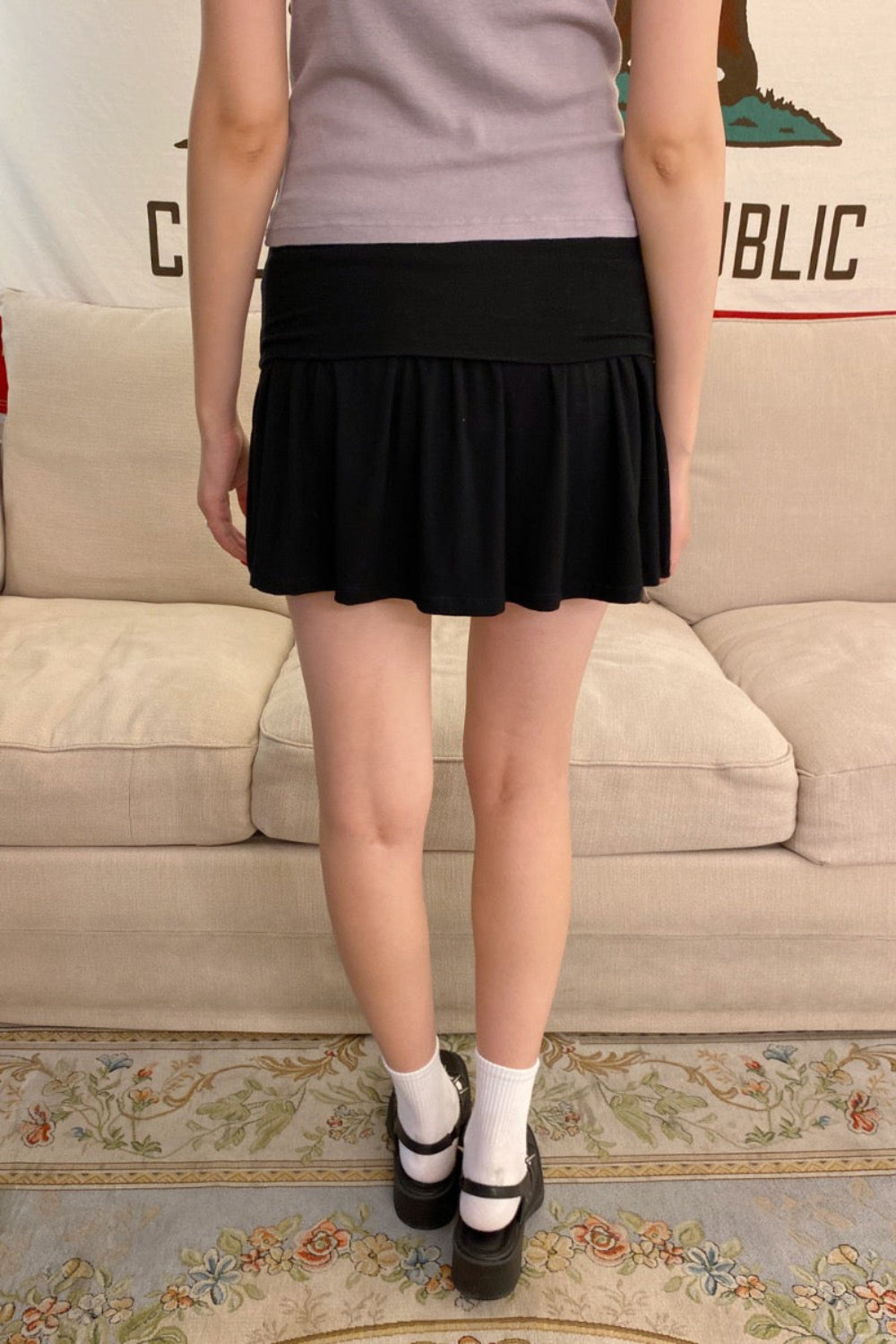 Starla Mini Skirt | Dark Black / S